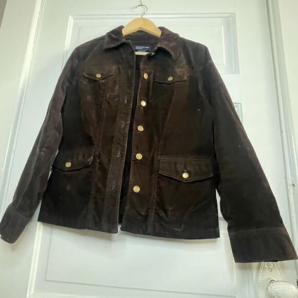 Jones NY & Co Chocolate Corduroy Jacket - Picture 2 of 10